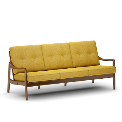 カリモク60 Kチェア 1シーター ワイド モケットグリーン［W36141QW