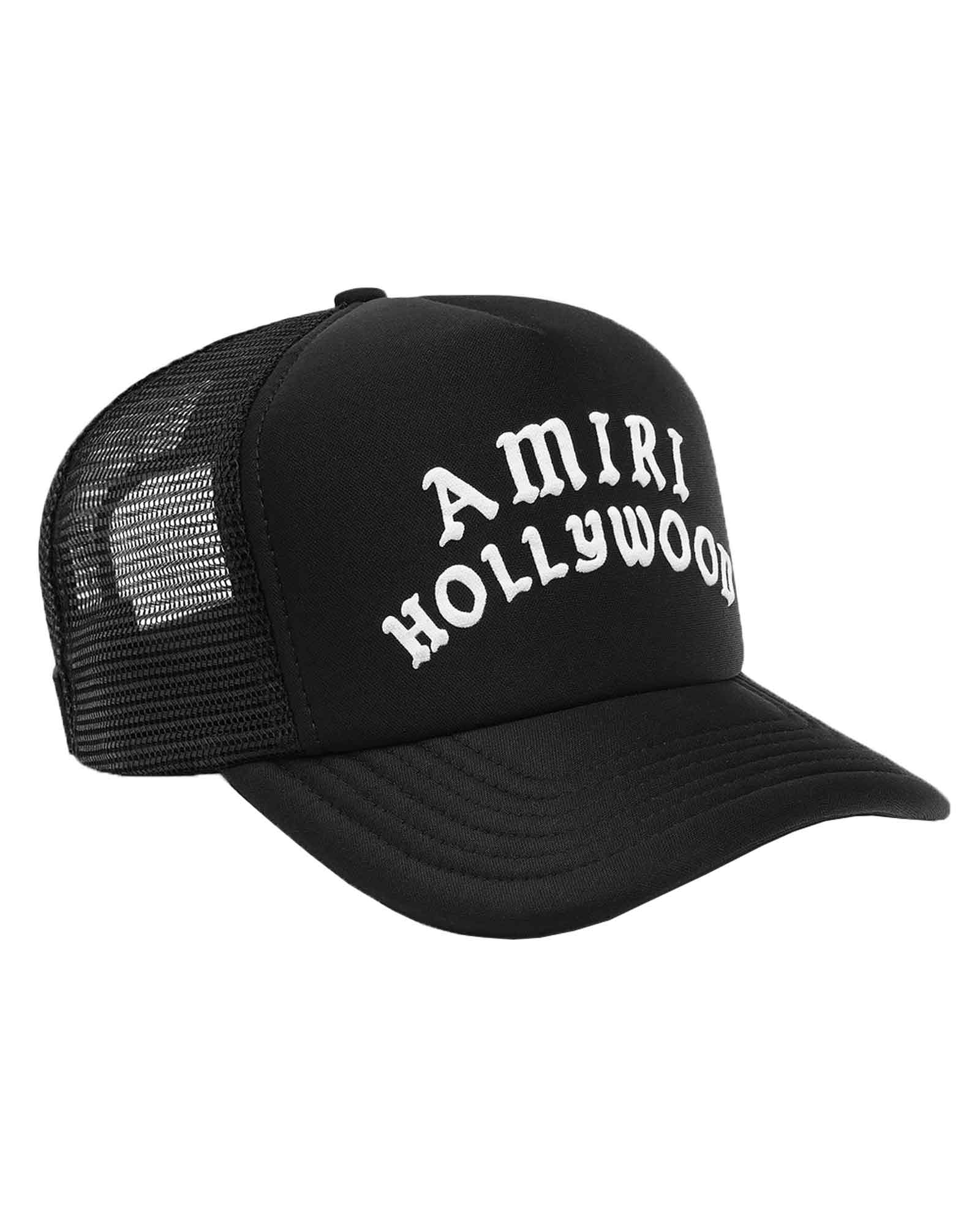 AMIRI (アミリ) AW25 AMIRI HOLLYWOOD TRUCKER HAT / BLACK BLACK