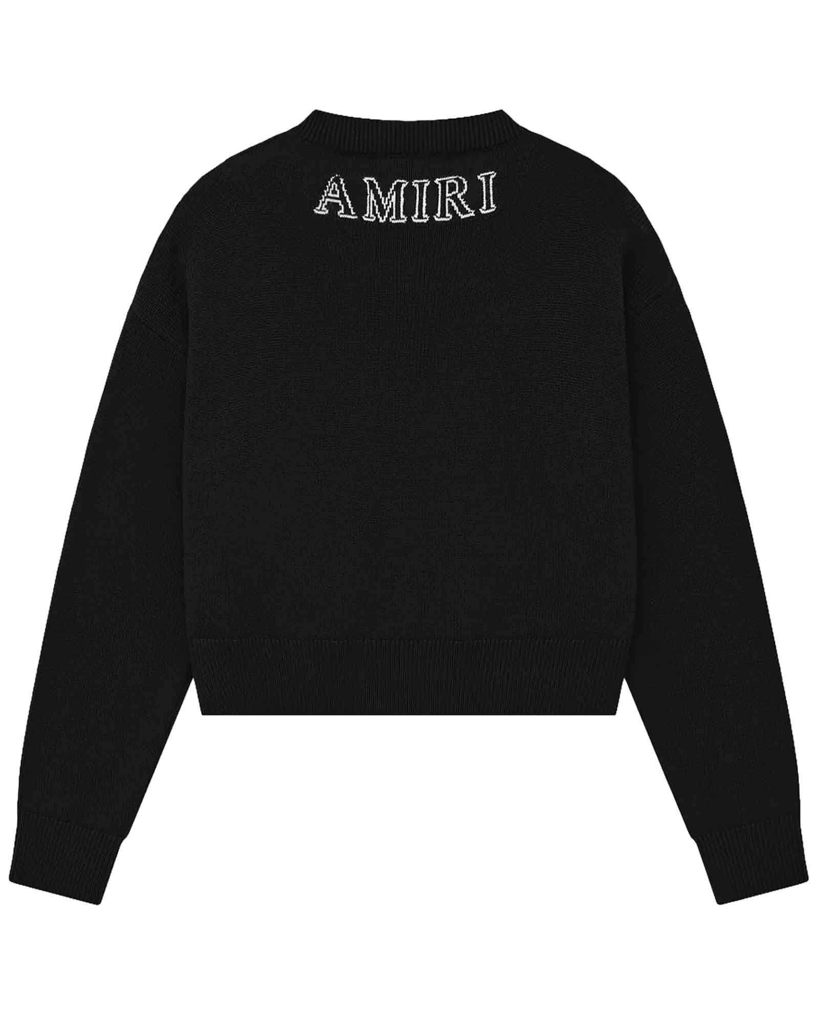 AMIRI (アミリ) SS26 WOMEN'S MA SWEATER / BLACK | Detail
