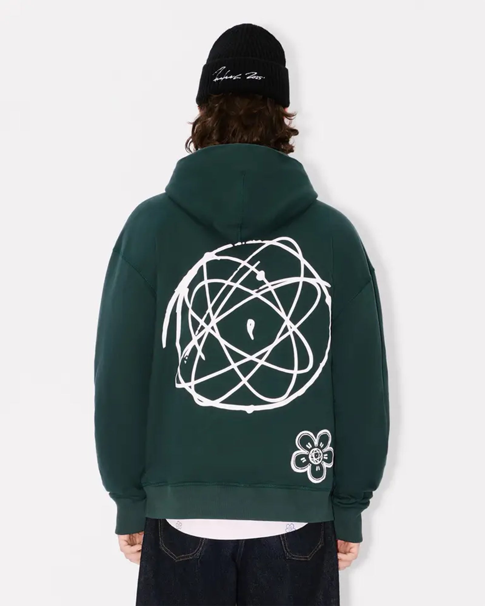 KENZO(ケンゾー) 'KENZO x FUTURA 2000' PADDED HOODIE / GREEN