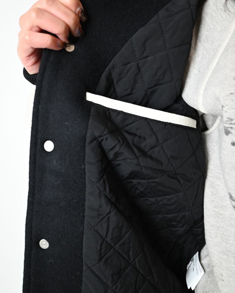 SAINT M×××××× (セントマイケル) CP_VARSITY JKT/LMA / BLACK | Detail