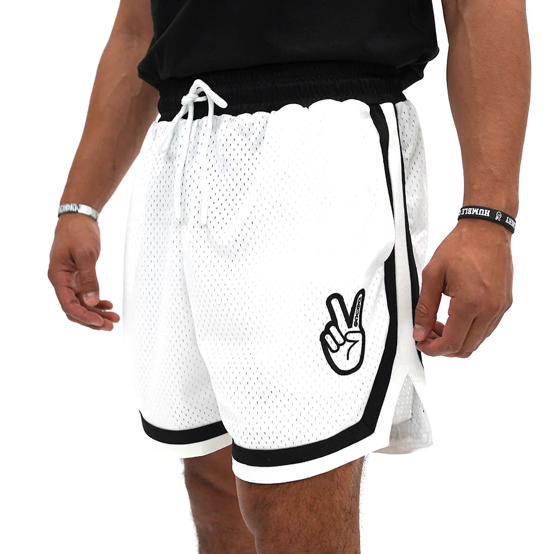 DEUCE VIBE SHORTS 2.0 | White – Deuce Brand Australia