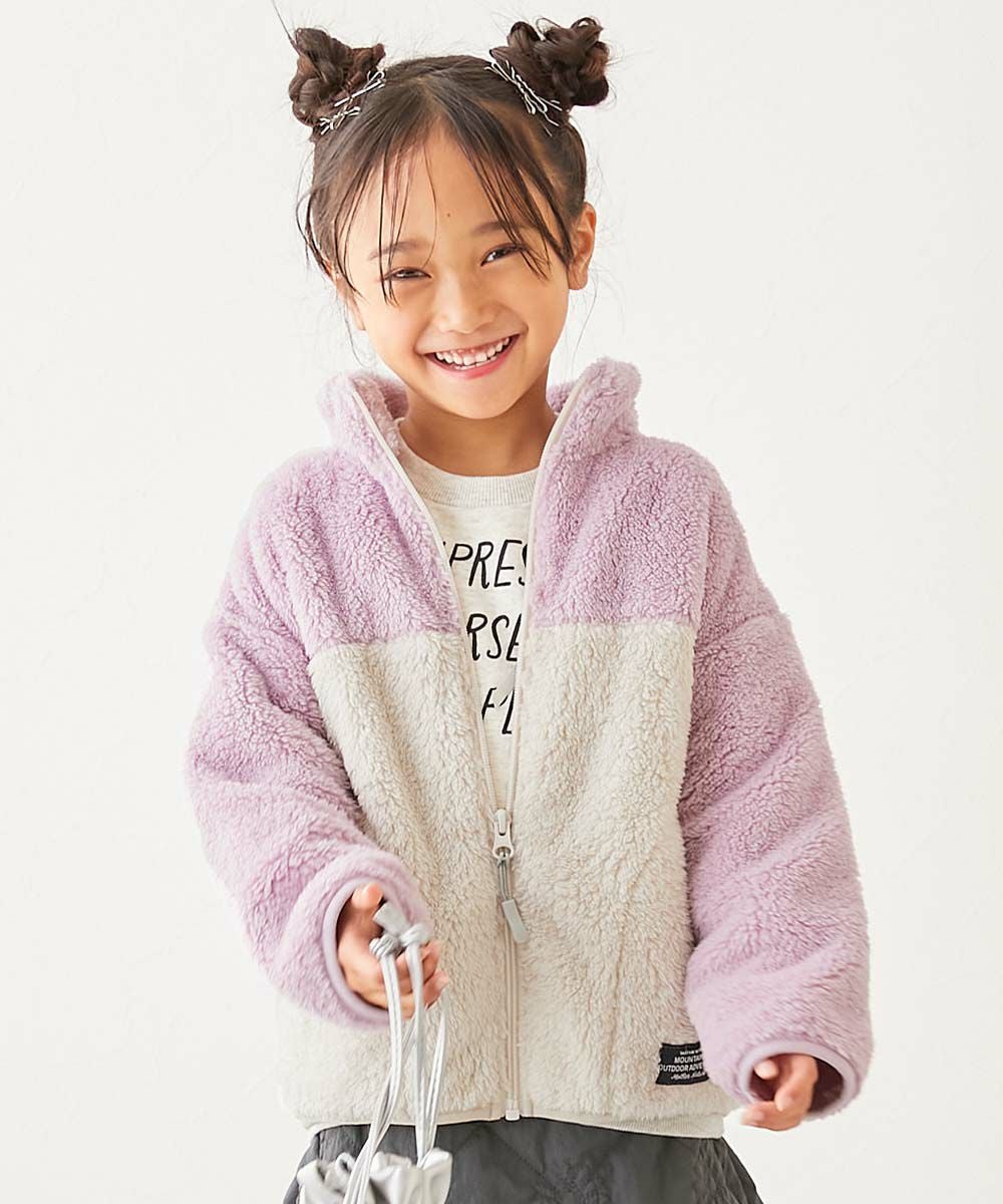 SALE 33%OFF】配色切り替え フリースジップアップジャケット | 子供服