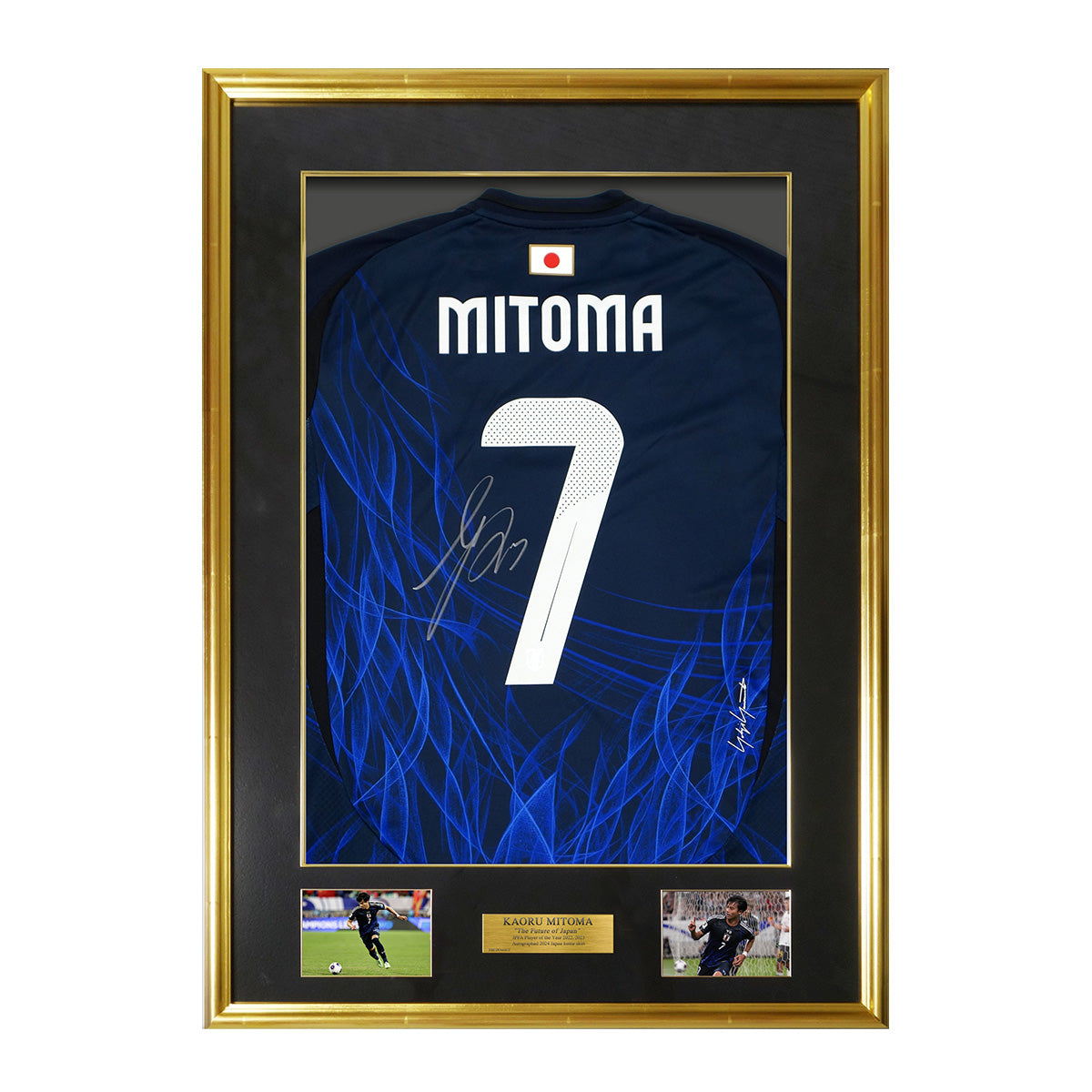 メモラビリア】三笘薫 直筆サイン入り日本代表2024ホームサッカー