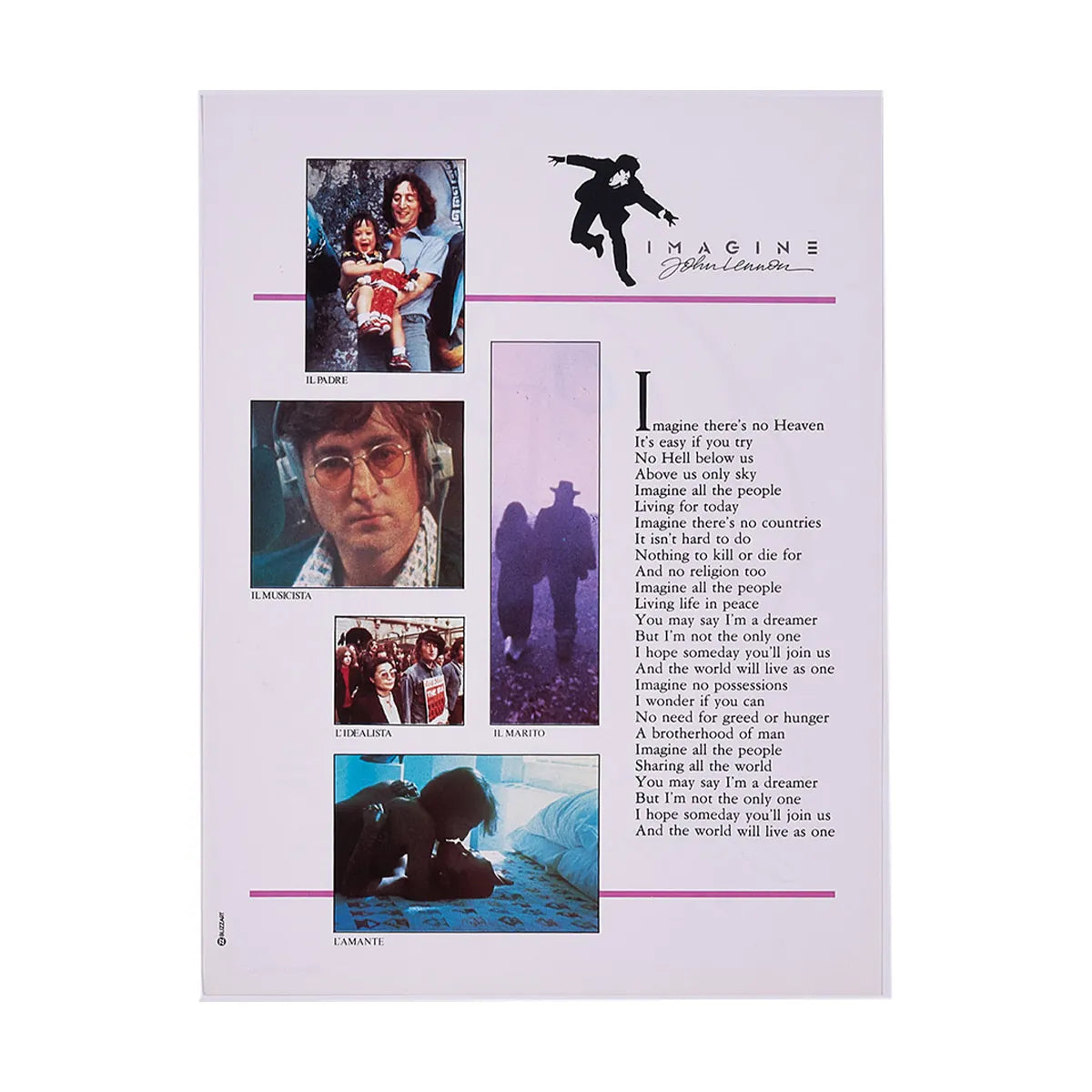 イマジン ジョン・レノン』 映画 ポスター イタリア オリジナル