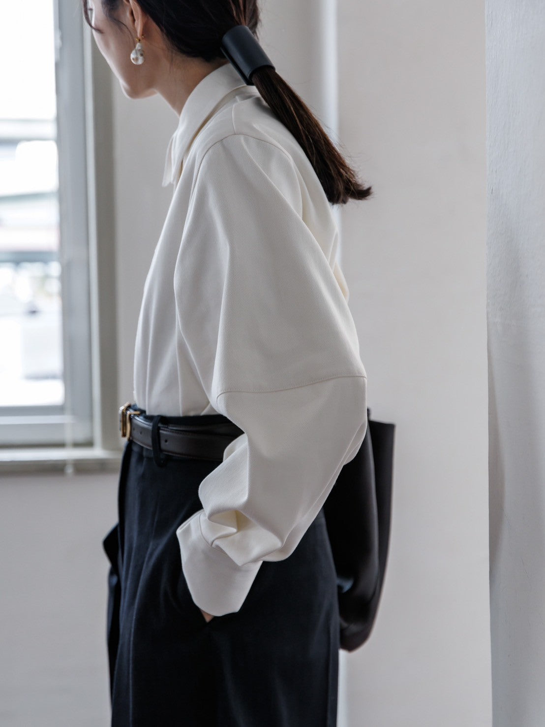 Alex/silk denim shirt – deres.online