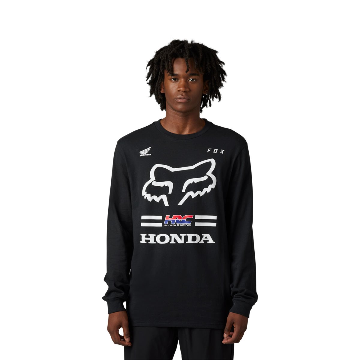 FOX RACING ホンダ ロングスリーブTシャツ ブラック| Dirtbikeplus