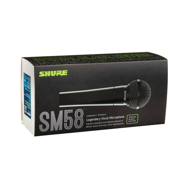 定番SM58のスペシャル・ブラック・エディション！｜SHURE、「SM58-BLK