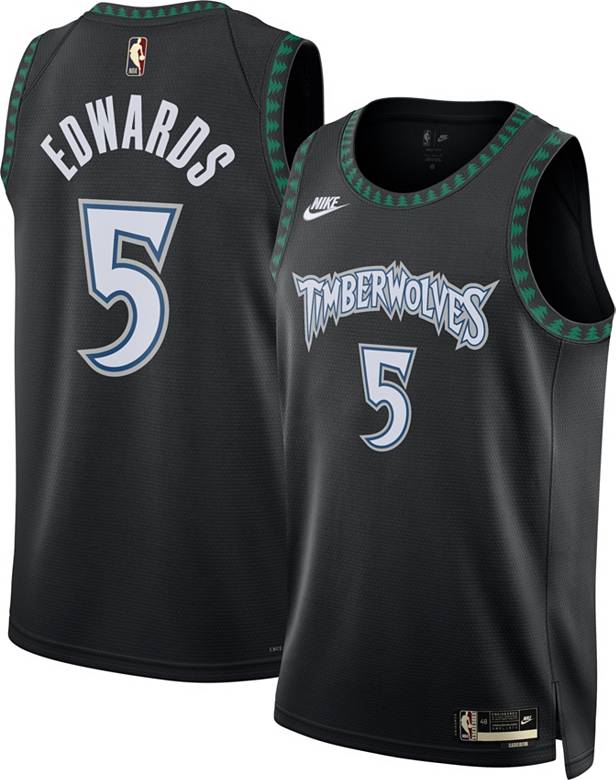 Nike Adult Minnesota Timberwolves Anthony Edwards #5 Black