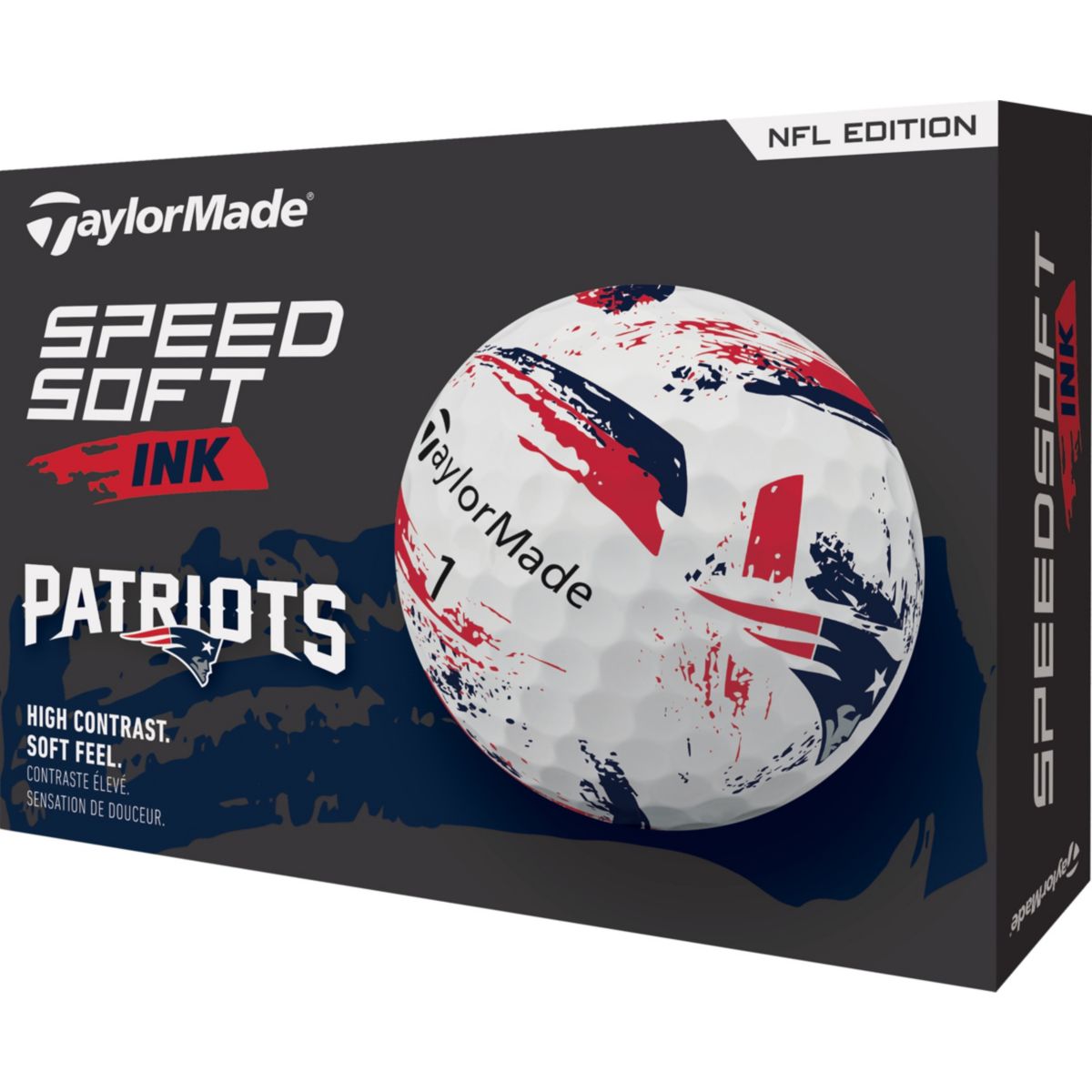TaylorMade 2025 SpeedSoft Ink San Francisco 49ers Golf Balls