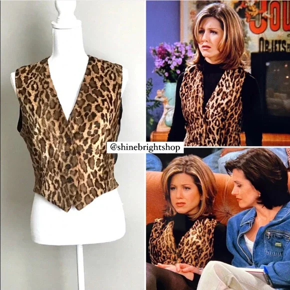 Jackets & Coats | Rare 199s Vintage Faux Fur Leopard Vest Aso