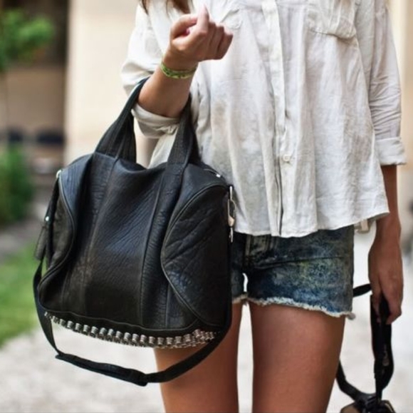 Alexander Wang | Bags | Alexander Wang Rocco Silver Studs | Poshmark