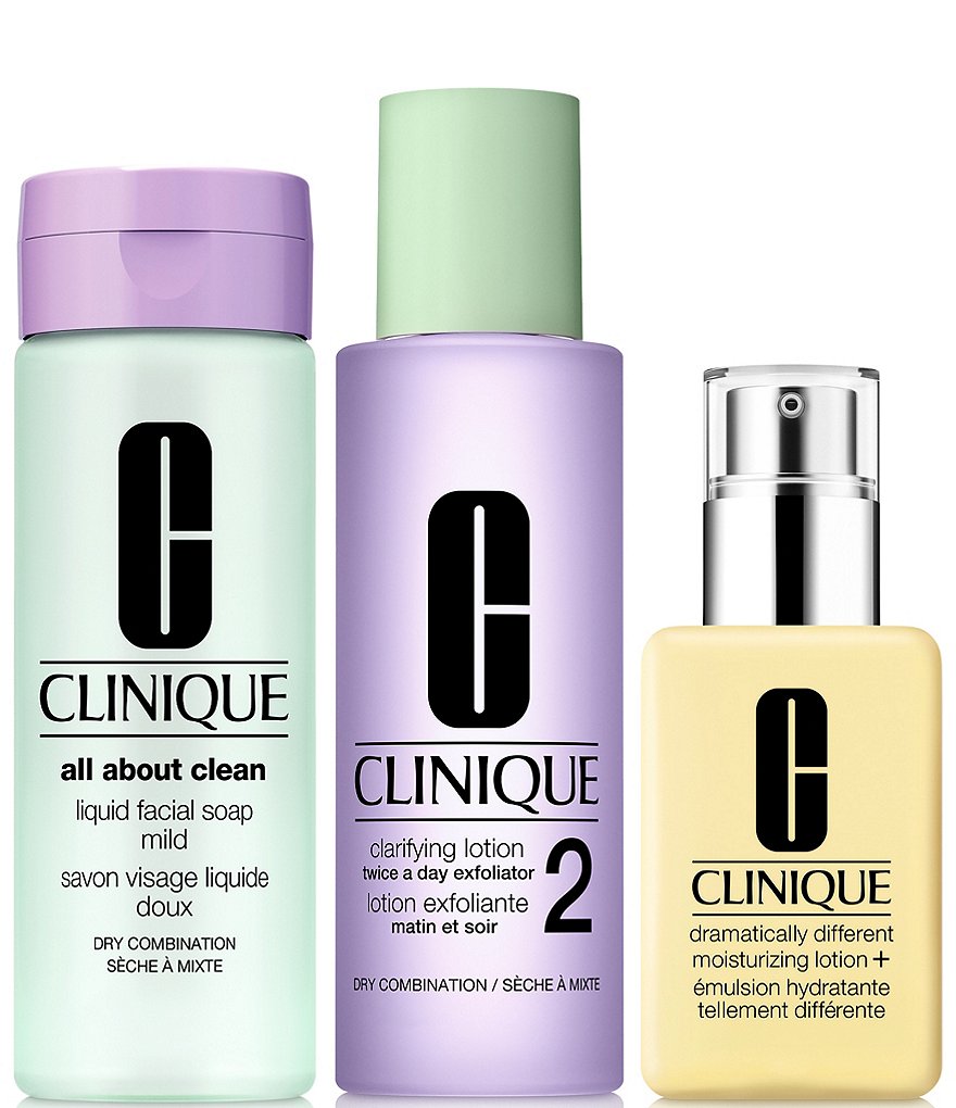 Clinique Healthy Skin 3-Step System Skincare Gift Set For Dry