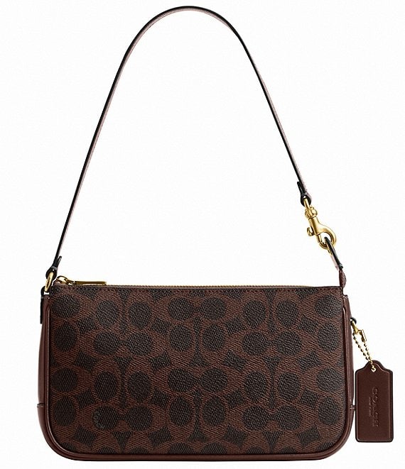 COACH Bleecker Signature Coated Convertible Wristlet Shoulder