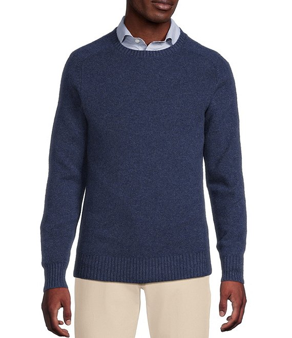 Cremieux Blue Label Solid Cashmere Crewneck Sweater | Dillard's