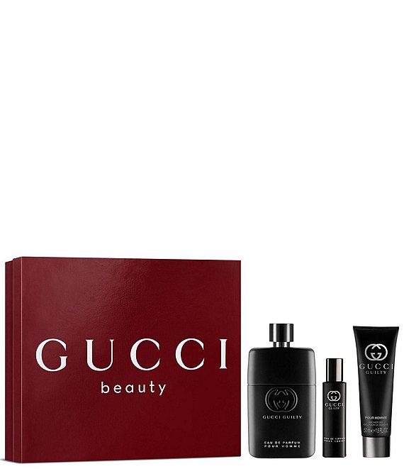 Gucci Men's Guilty Pour Homme Eau de Parfum and Shower Gel Trio