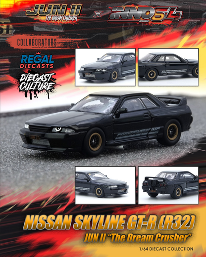 Nissan Skyline GTR R32 “JUN II” The Dream Crusher - INNO64 Diecast