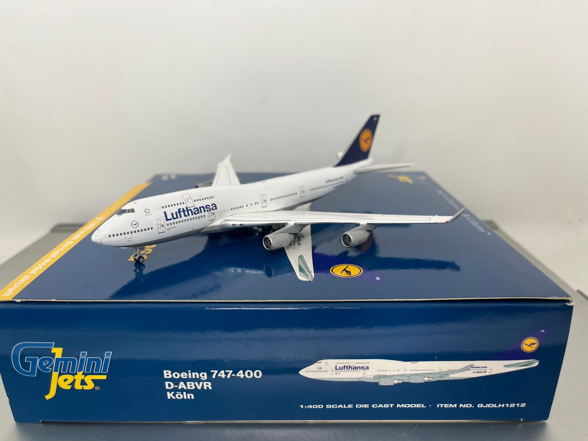 Lufthansa B747-400 D-ABVR Gemini Jets 1:400 – Diecastbird Plane