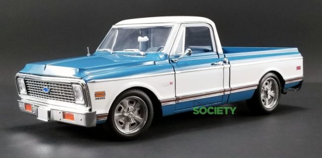 ACME Chevrolet C10 Custom - Blue/White • DiecastSociety.com