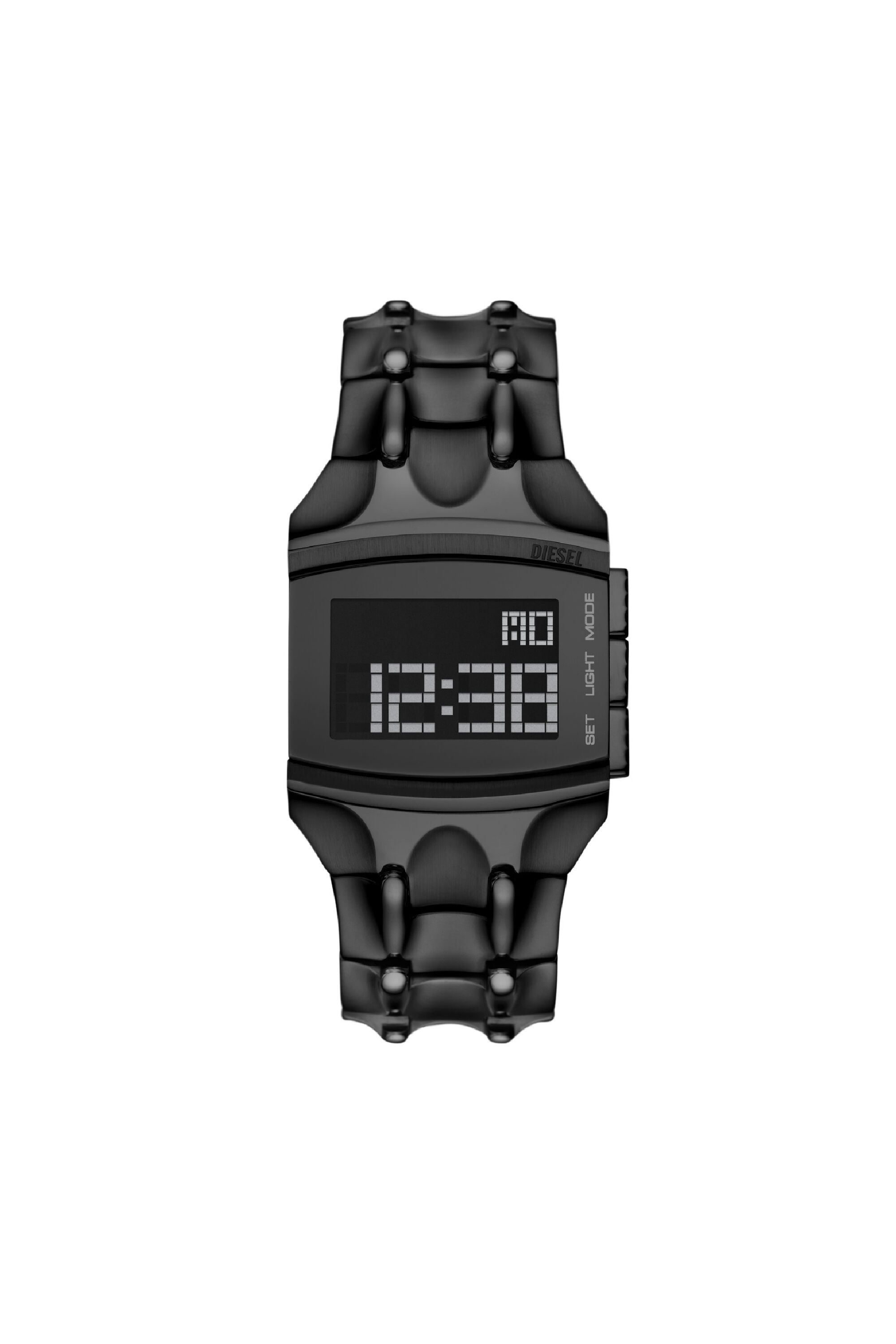 Men's Croco Digital stainless steel watch | Black | Diesel