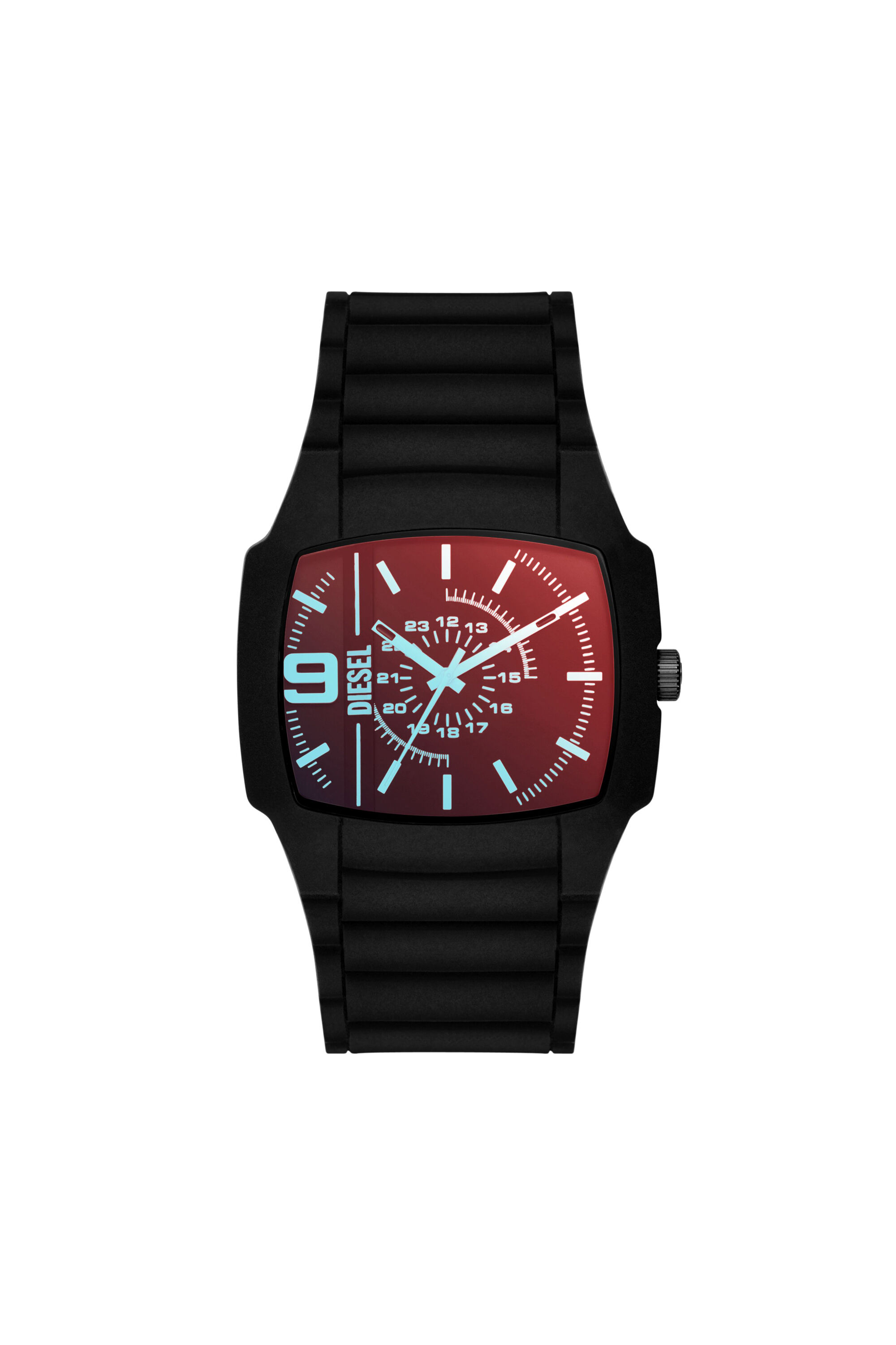 Men's Cliffhanger 2.0 Black Silicone Watch | Black | Diesel