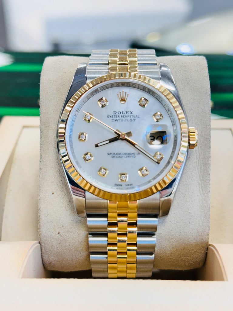 Rolex Datejust 36 116233 Jubilee Stainless & 18K Yellow Gold