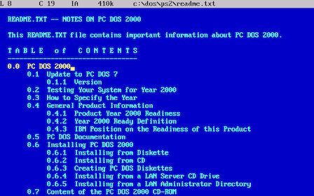 DOSで使えるテキストエディター - Diary on wind