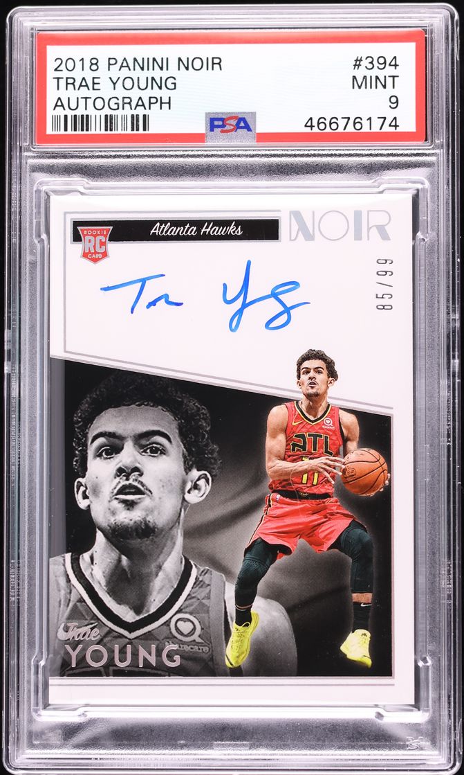 2018 Panini Contenders Optic Red Trae Young ROOKIE AUTO /149 #124