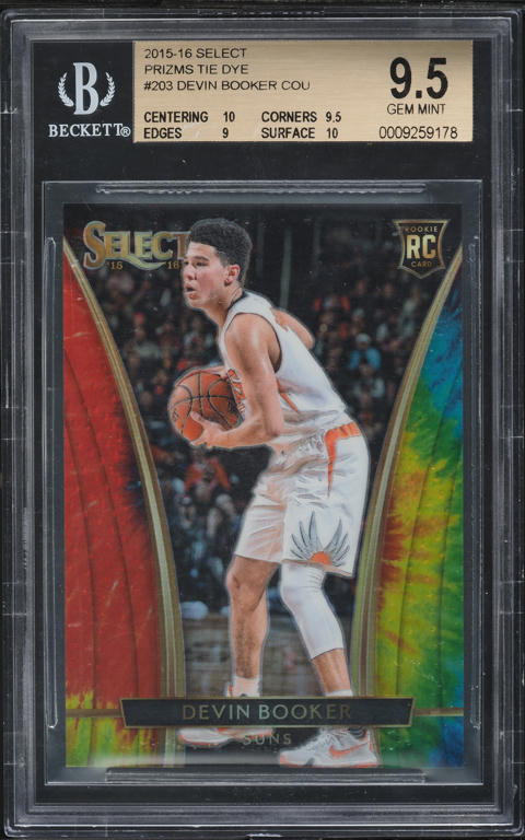 2015 Panini Prizm Devin Booker ROOKIE #308 PSA 9 MINT on Fanatics