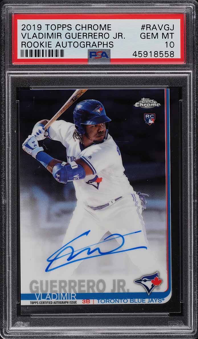 2019 Panini Chronicles Score Vladimir Guerrero Jr. ROOKIE #9 PSA