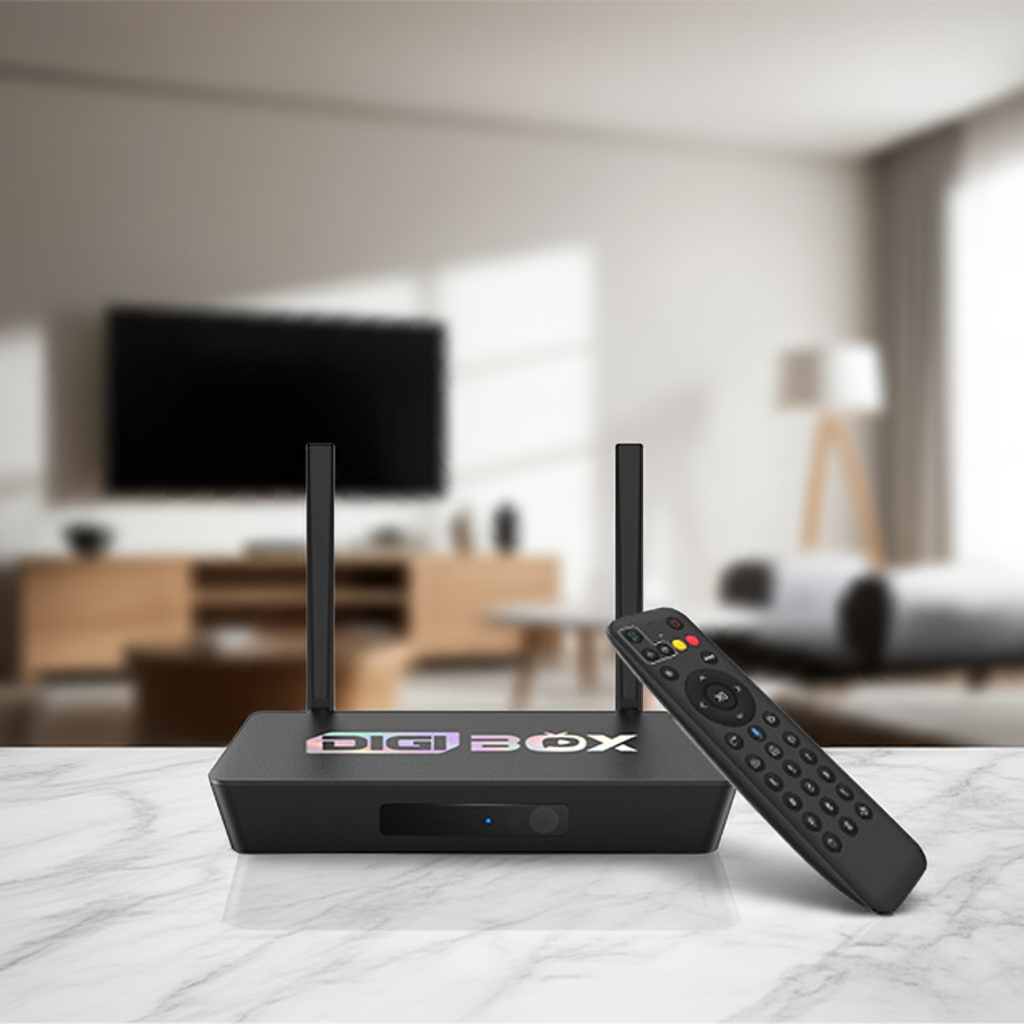 6K対応スマートテレビ DIGIBOX D3 Plus：高性能AI音声リモコン搭載