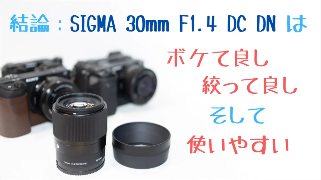 初めての単焦点レンズに絶対おすすめ！SIGMA 30mm F1.4 DC DNレビュー