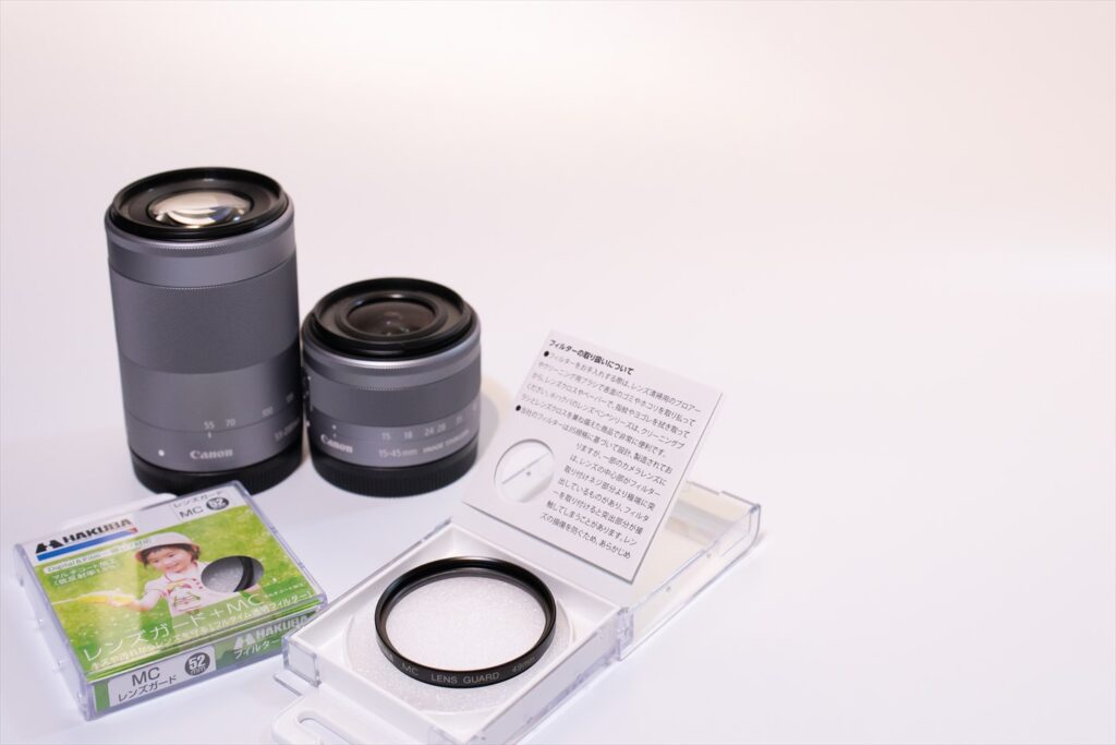Canon EOS Kiss M ダブルレンズレンズ保護クリーニングキット