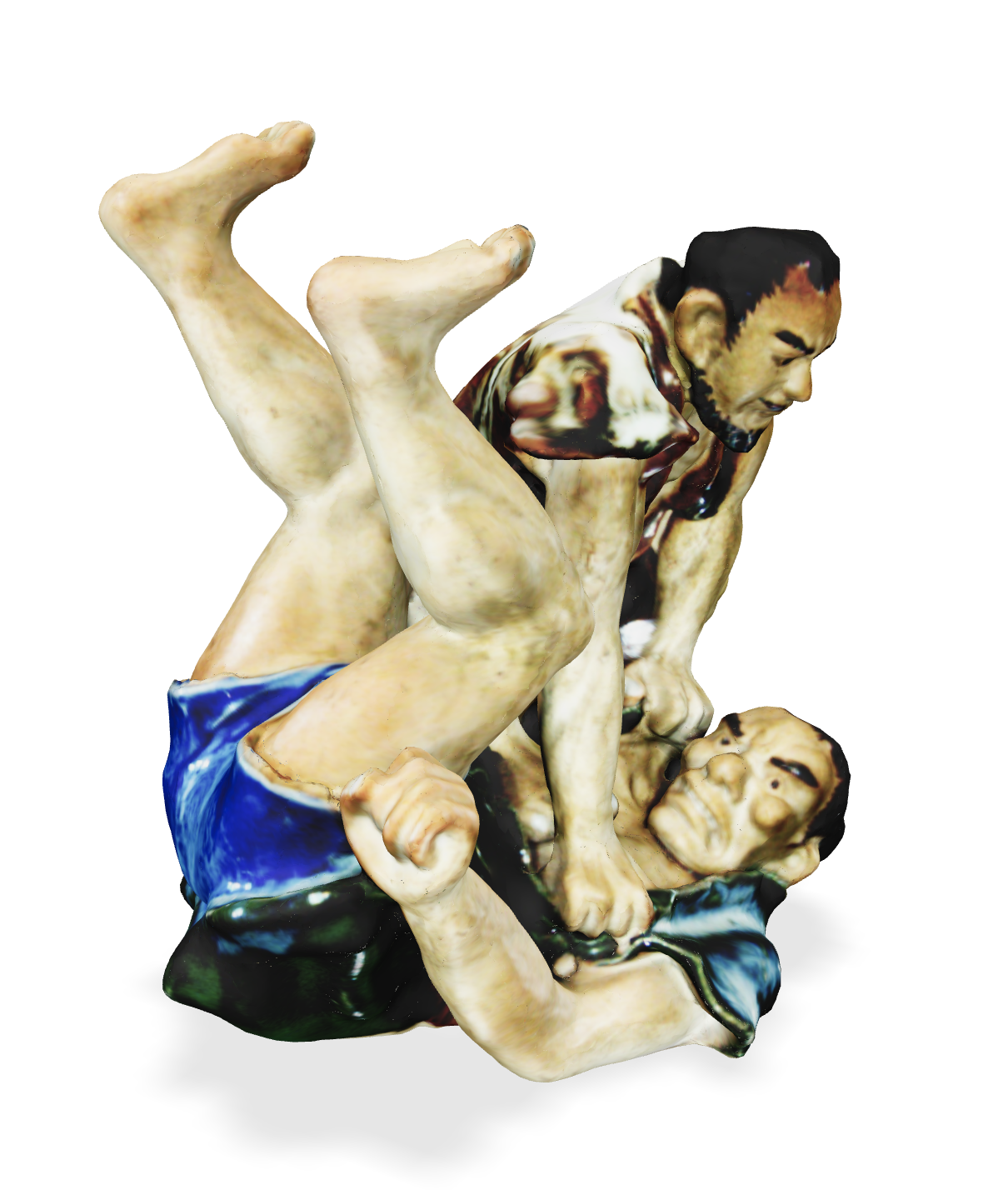 石黒香香「相撲人形」 :: 陶芸館（陶芸美術館）デジタルアーカイブ