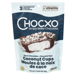 ChocXO Organic Dark Chocolate Lemon Crème Cups - 98 g | Real