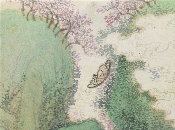 清惲壽平王翬花卉山水合冊冊仿趙孟頫山水- 故宮