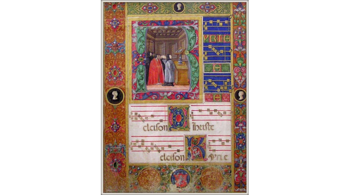 聖徳大学が12月21日まで収蔵名品展「中世ヨーロッパの彩飾楽譜」を開催