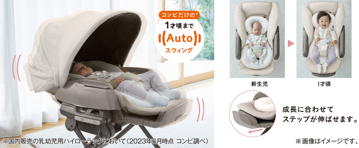 業界初(※1)のコードが要らない電動ベビーラック！家中どこでも