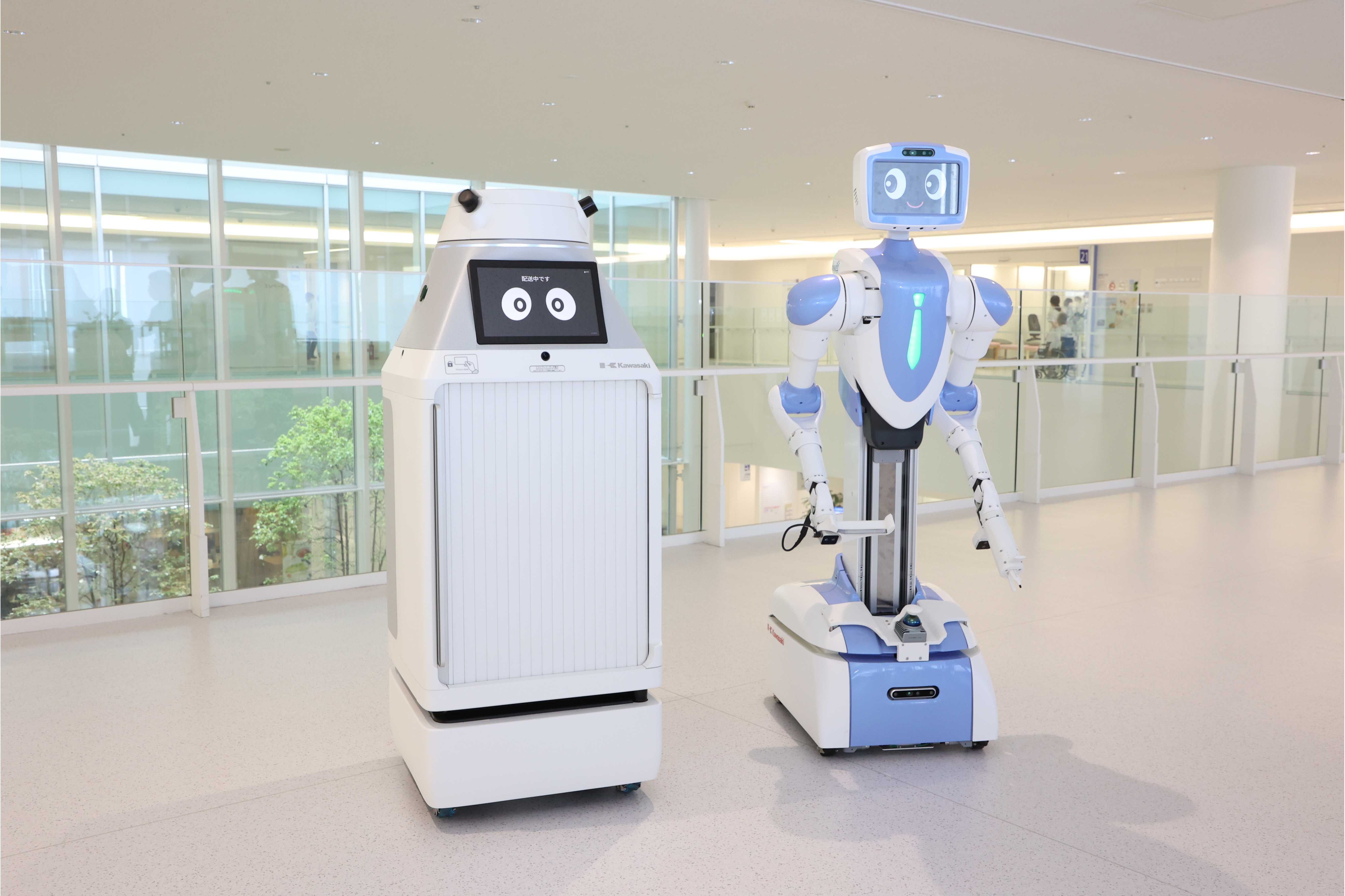藤田医科大学 岡崎医療センターにて世界初となるサービスロボット連携