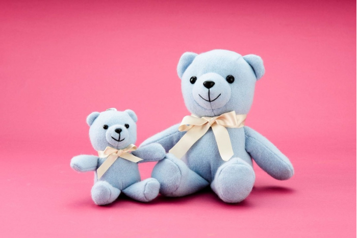 ご不要になった＜タカシマヤのカシミヤ＞を、くまのぬいぐるみと