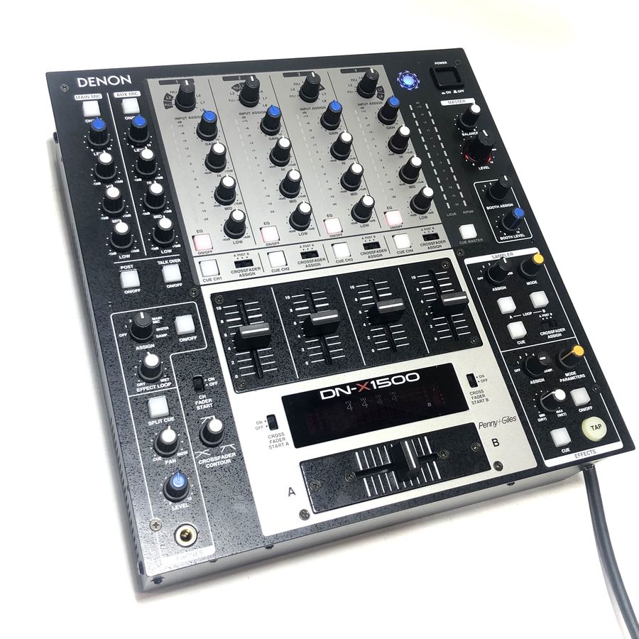 Denon DJ DN-X1500 Professional 4-Channel DJ Mixer w/ Sampling and Digi