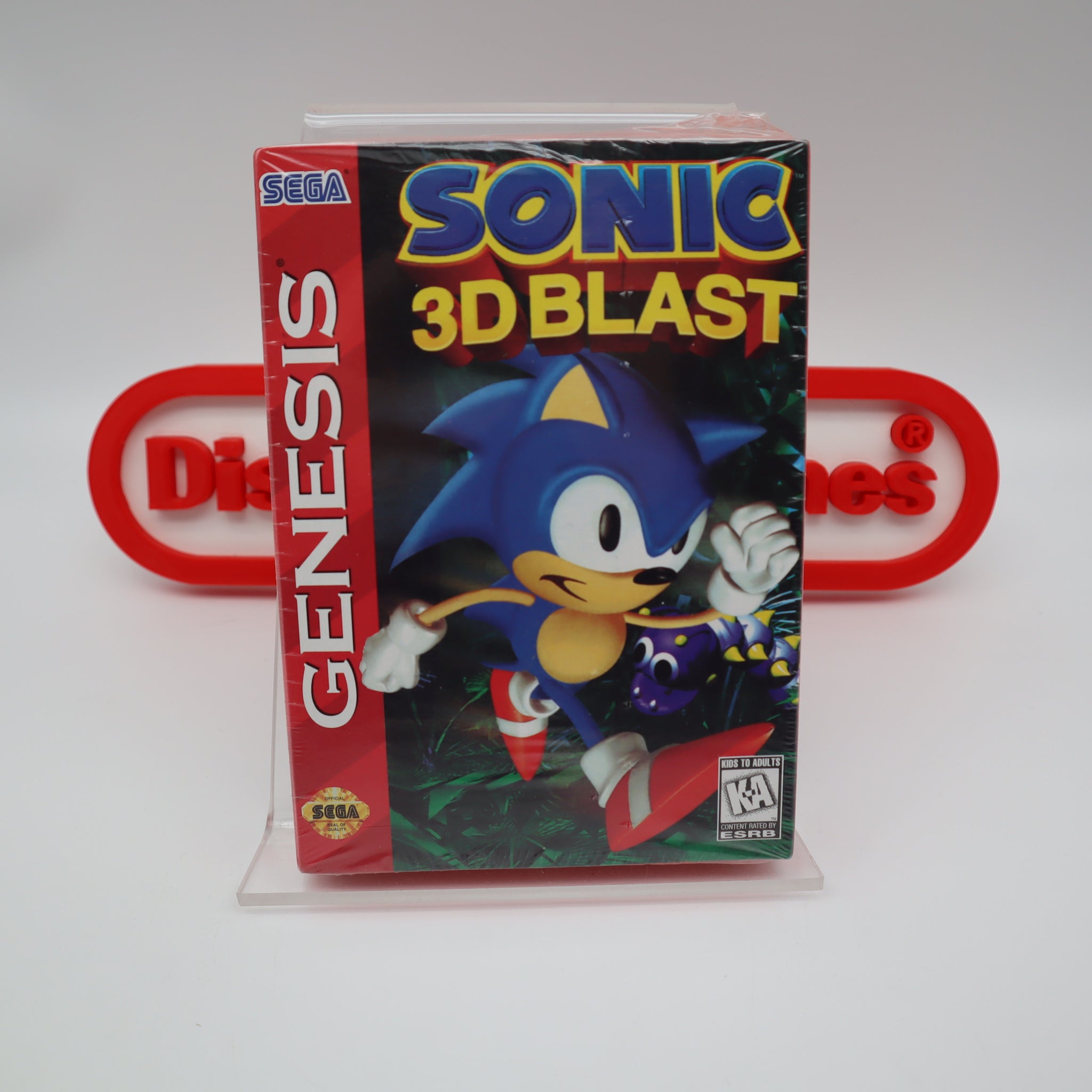 SONIC 3D BLAST - NEW & Factory Sealed with Authentic V-Overlap