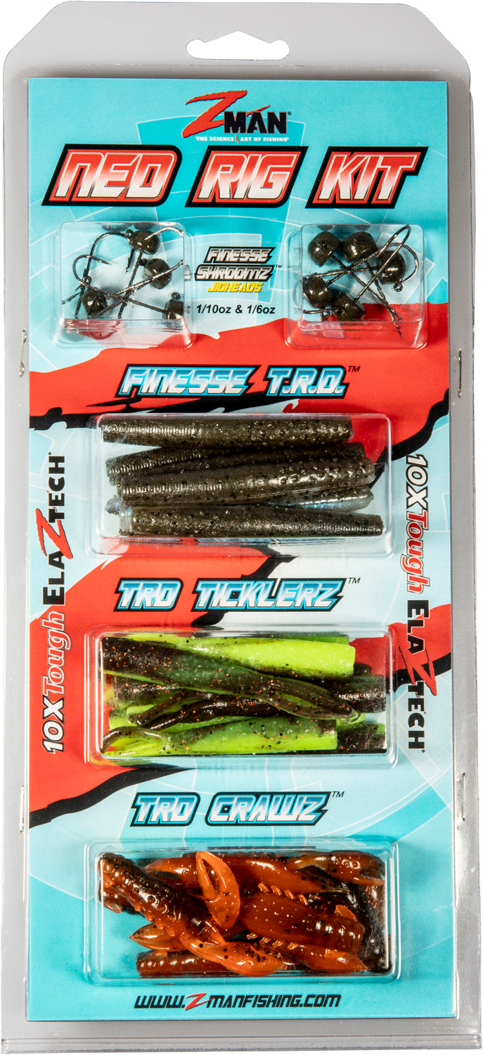 Z-Man 32-Piece Ned Rig Kit Hot Colors — Discount Tackle