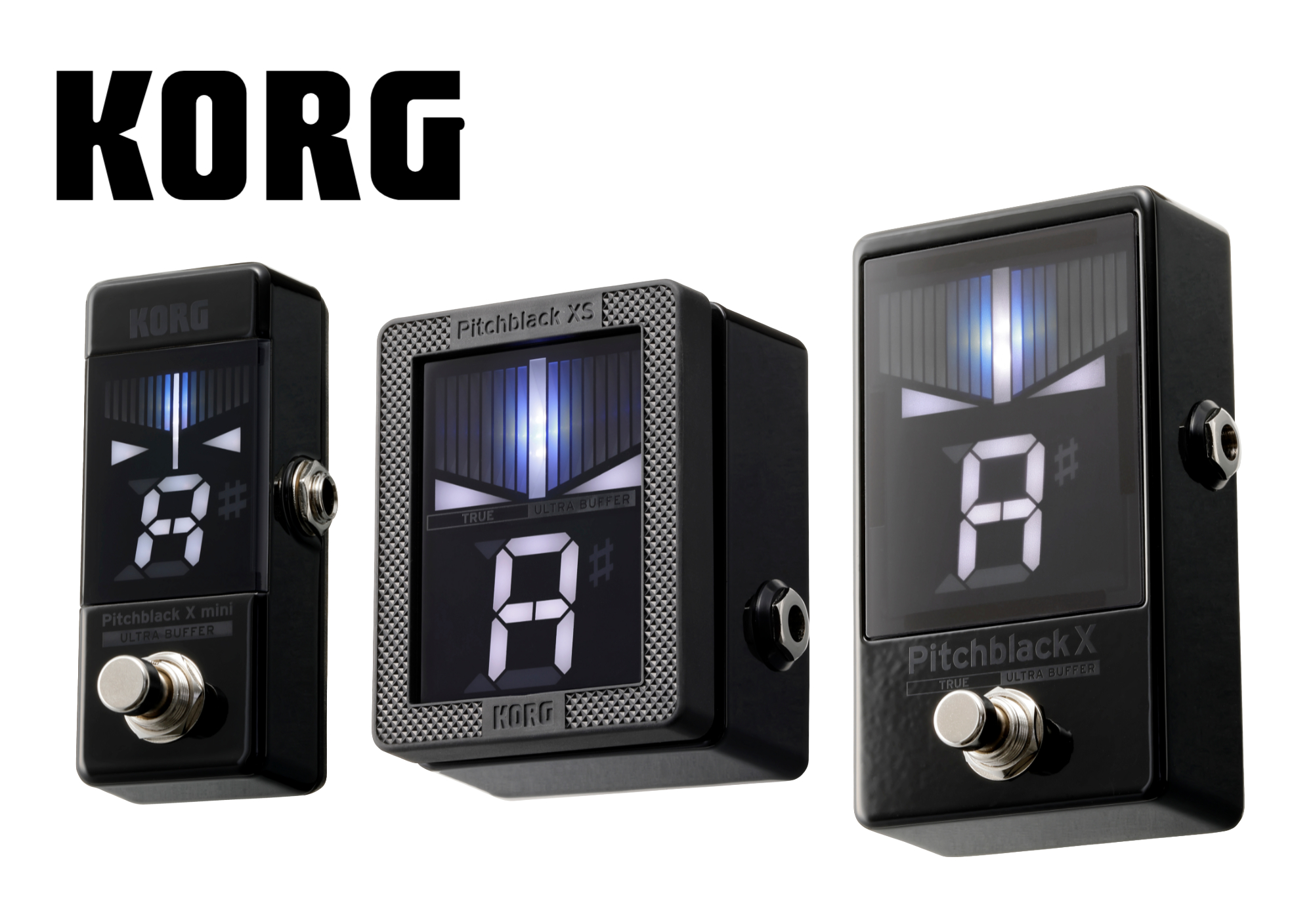 KORGからペダルチューナー「PITCHBLACK Xシリーズ」が発売！