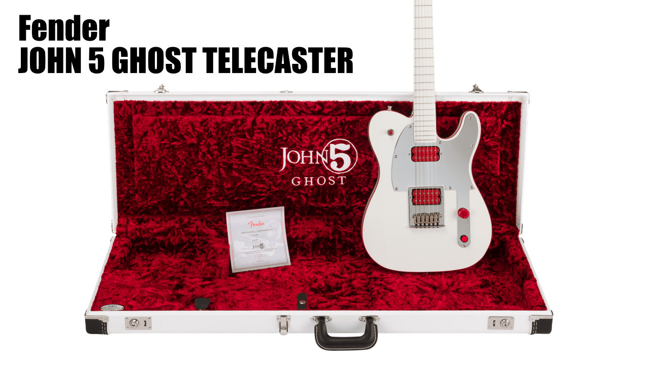FenderからJohn 5のシグネイチャー「Ghost Telecaster」が発売！