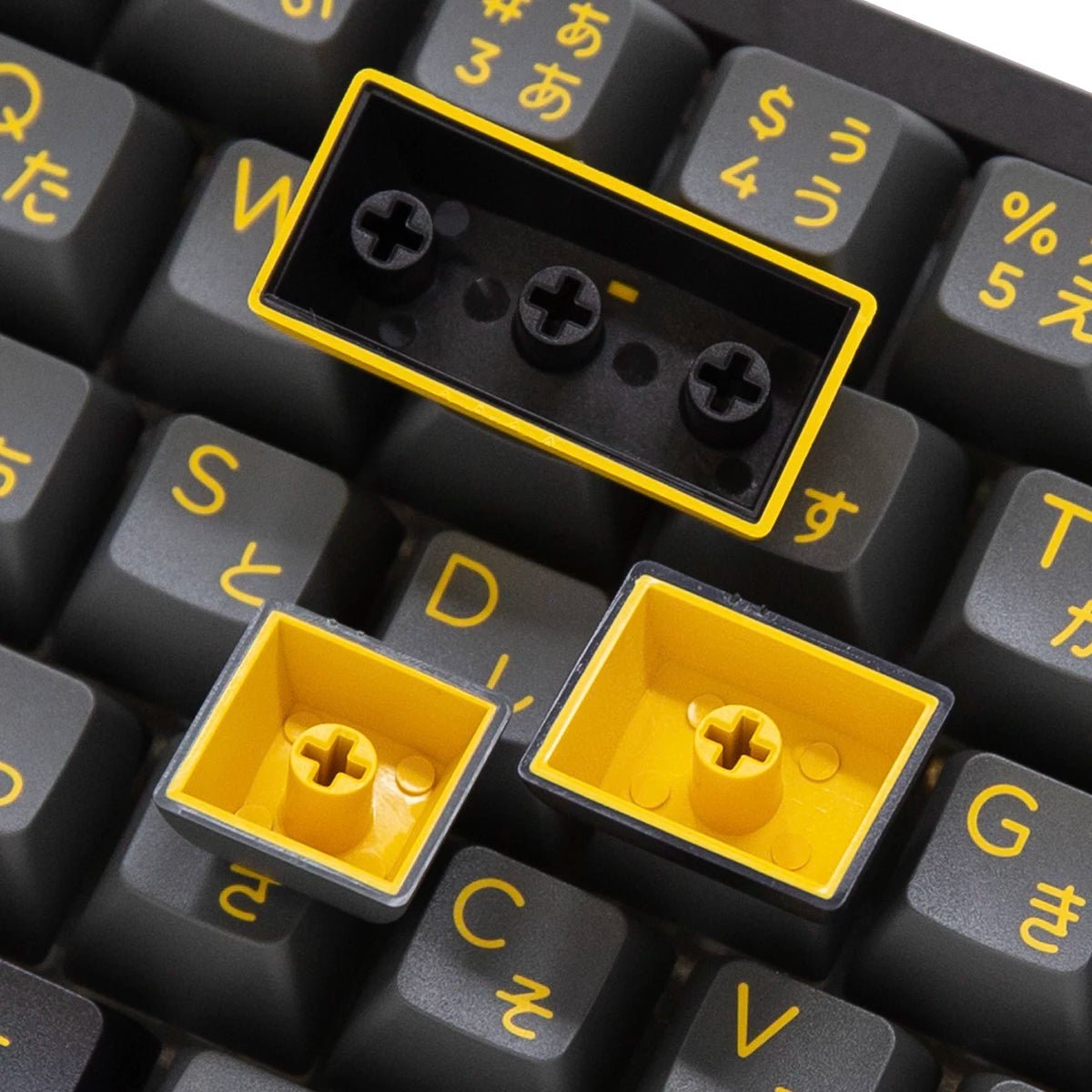 Akko Black & Gold Keycap Set Doubleshot PBT – Divinikey