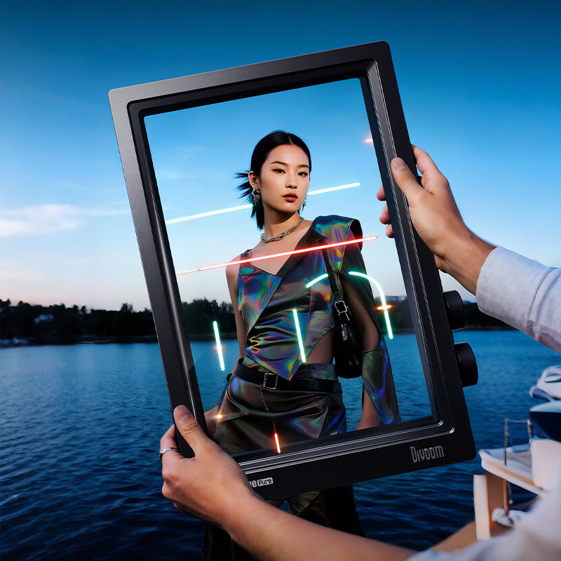 Divoom Times Frame Pure Digital Photo Frame, Crystal-Clear