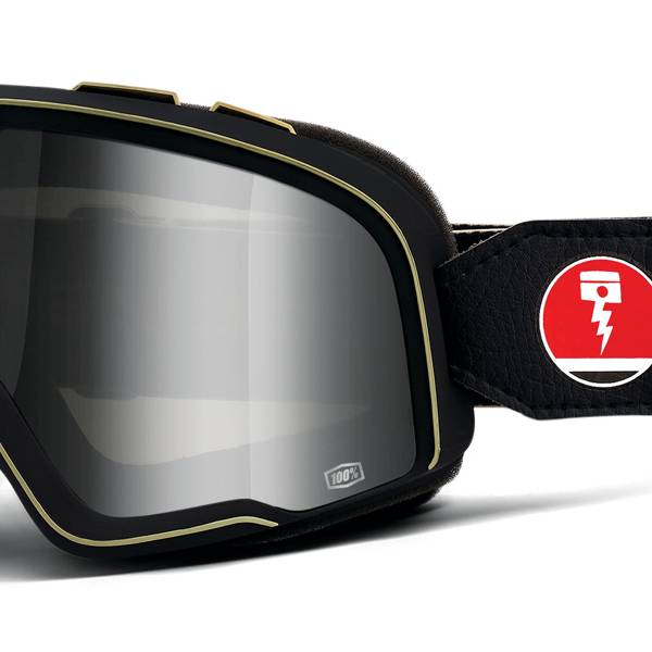 100% Barstow Classic Deus Ex Machina Silver Lens Goggles