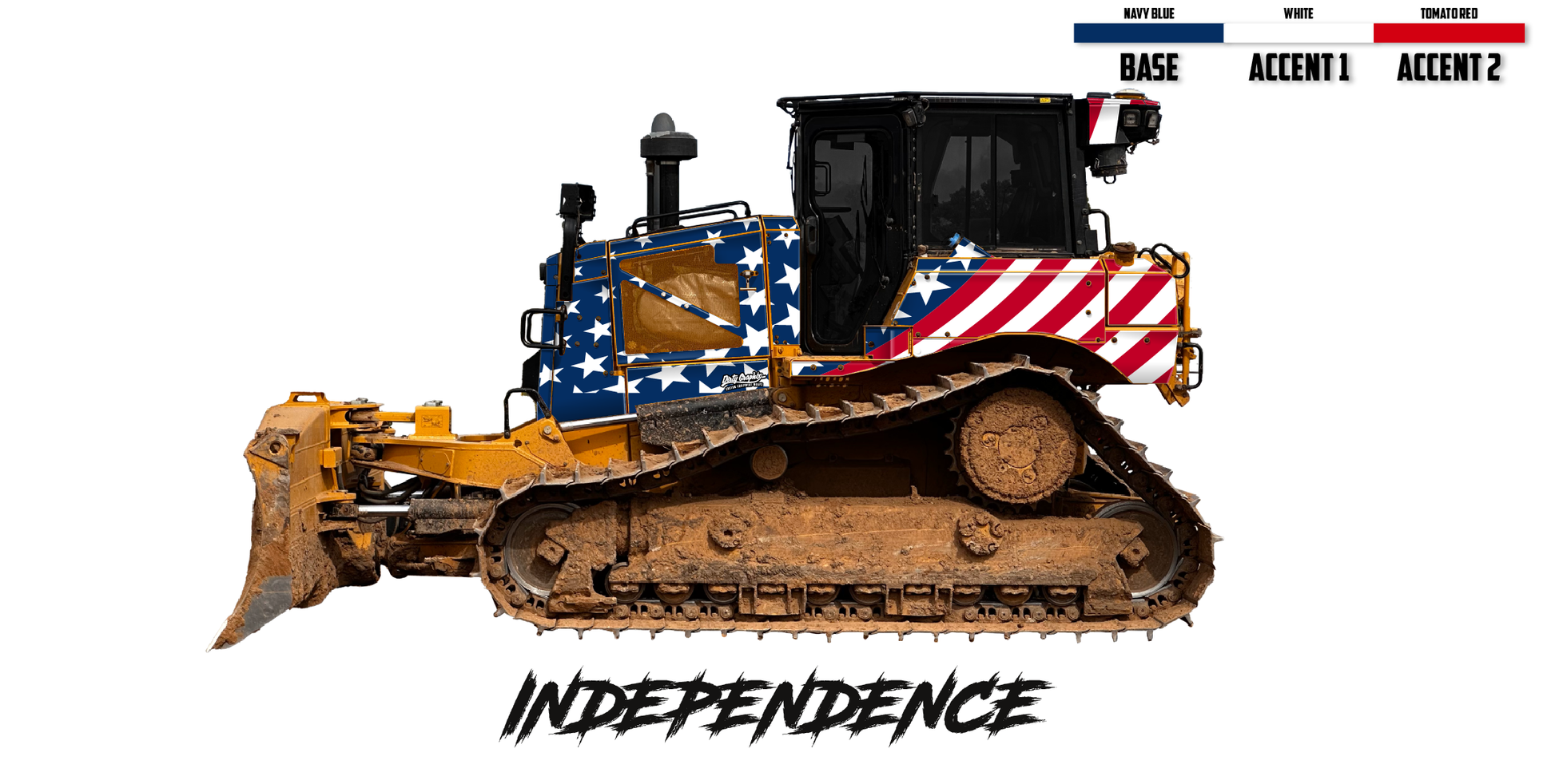 CAT D6 Custom Dozer Wrap Kits – Dirty Graphix