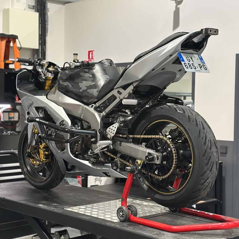 Steel Scrape bar 12 O'clock Kawasaki ZX6R 636 (2003-2004) Stunt